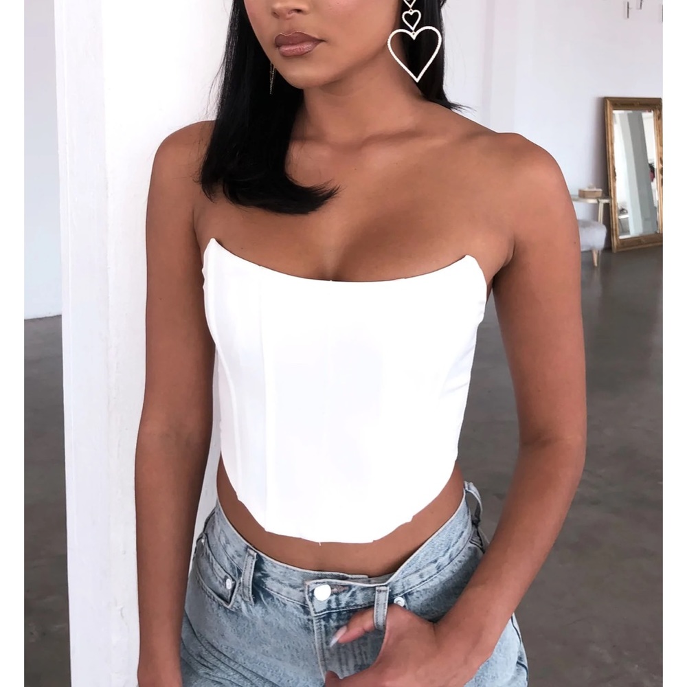 White Fox Boutique White Corset Top